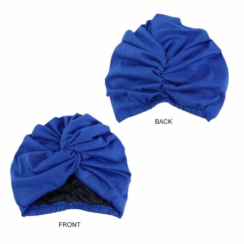 Muslim Jersey Hijab Turban Cap Forehead Cross Soild Color Turbante Hat Islamic Headwear India Bonnet for Women Inner Hijab Caps