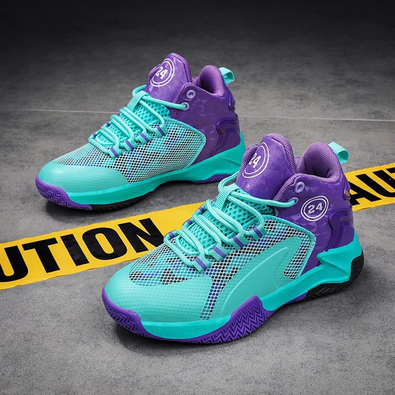Kids Basketball Shoes Boys Sneakers Non-slip Child .
