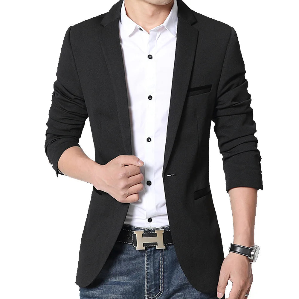 Brand Men's Casual Blazer  Autumn New Fashion .