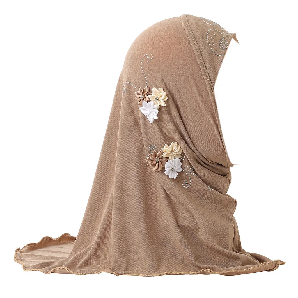 BOHOWAII Kids Girls Muslim Instant Hijab Ready To Wear.