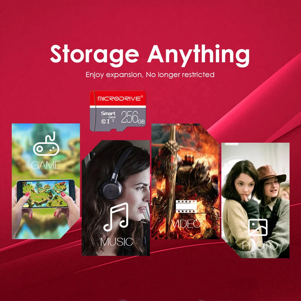 High Speed Mini SD Memory Card 256GB Class 10 Micro TF flash usb .