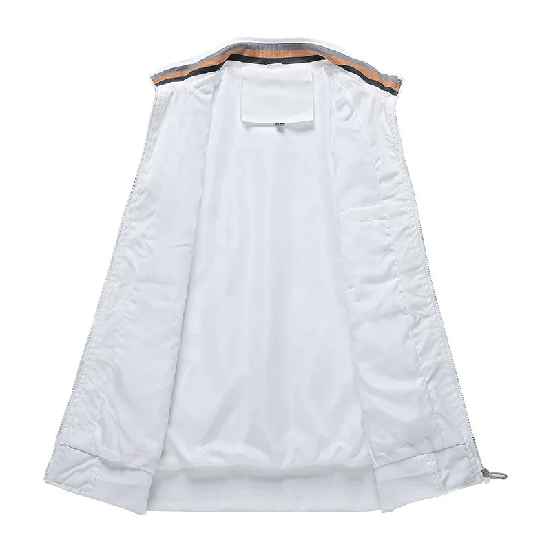 Fashion Men's Windbreak Bomber Jacket Spring Summer Man.