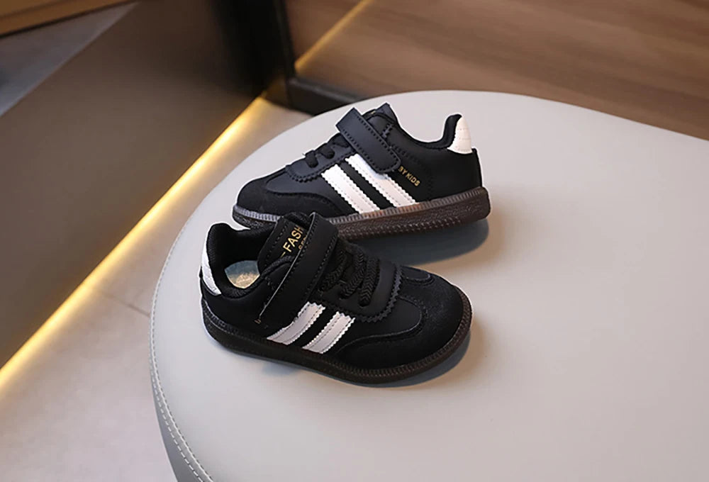Fashion Sport Shoes For Children PU Leather Ergonomics Kids .
