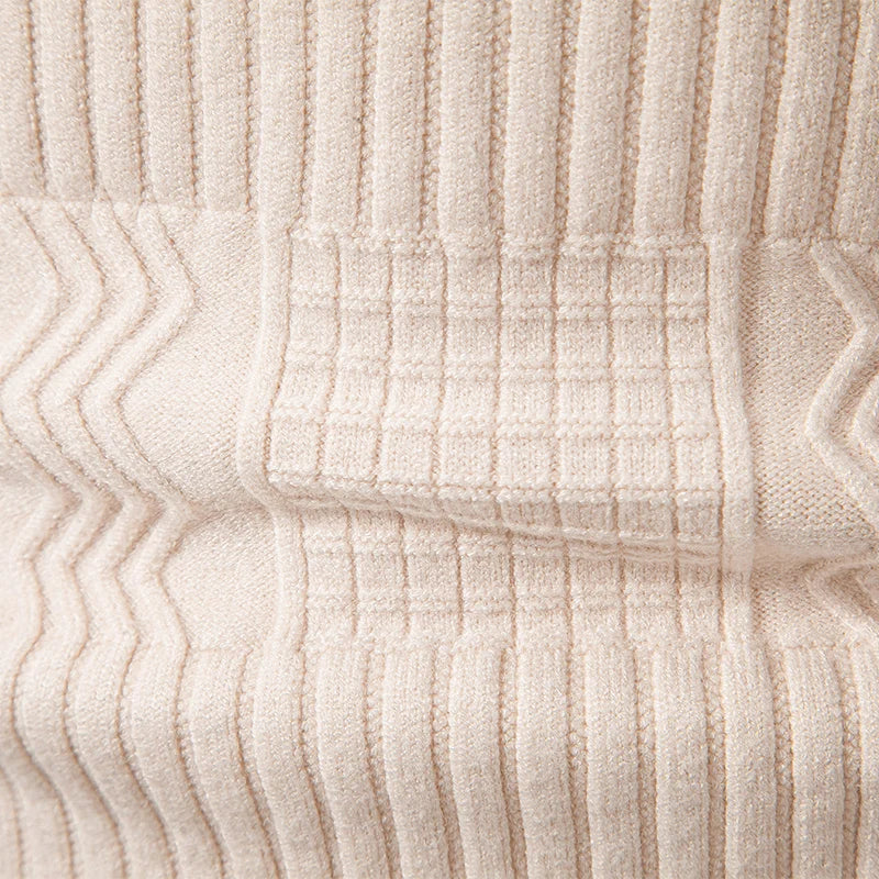 Autumn Men's Pullover Sweatwear Warm Solid Color Half Zipper Casual Sweater Slim V-neck Long Sleeve Men's Sweatshirts Winter Top