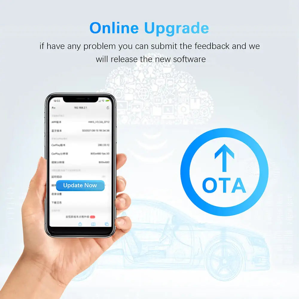 2in1 Wired to Wireless CarPlay Android Auto Adapter.