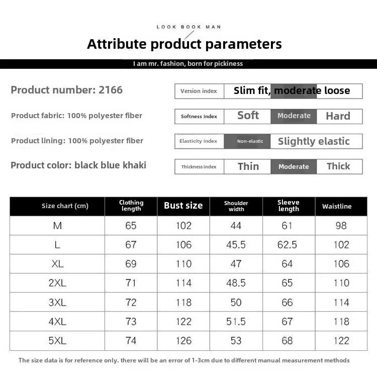 Style Men's Jacket Spring Autumn  Casual Hooded For Men's .