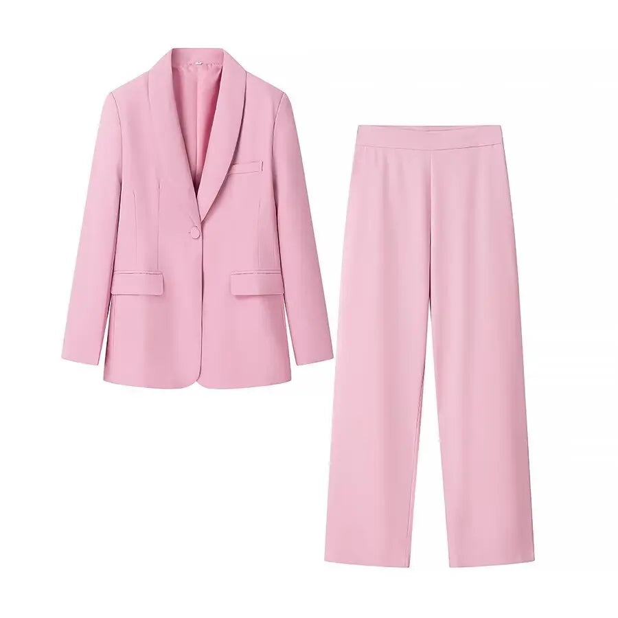 HH Autumn Women Fashion One Button Long Sleeves Pocket Decoration.