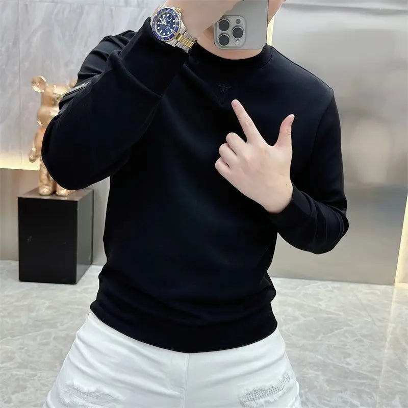 Light Luxury Trendy Brand Bee Embroidered Sweater Men's .