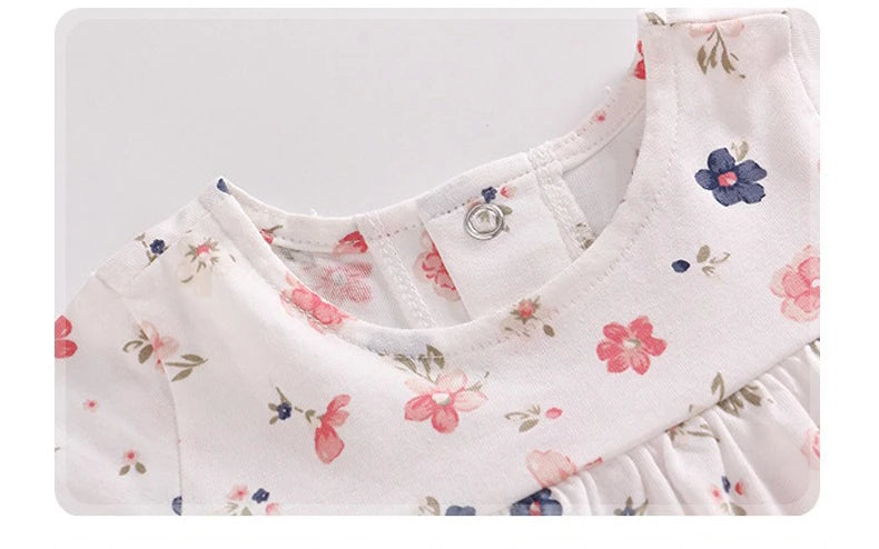 2pcs Spring Summer Infant Baby Girls Clothes Sets Toddler Dresses Long Sleeves Cardigan+Bodysuit Dress Newborn Girl Outfit