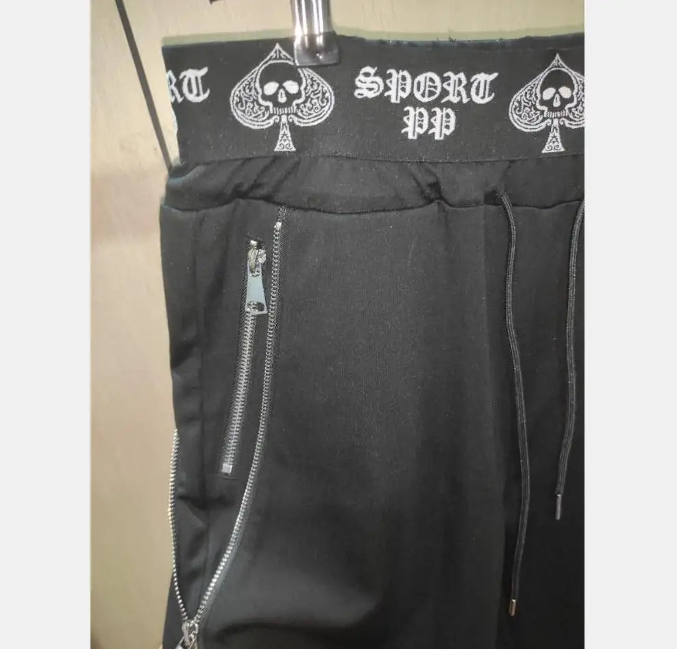 2024 Rhinestones outfit Men  style Fashion Casual Streetwear tracksuit  New men  brand designer