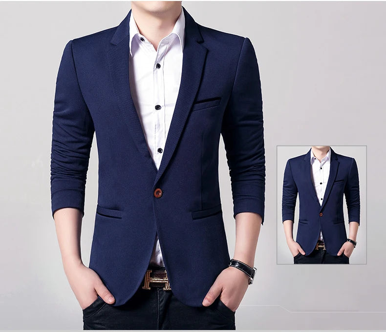 Brand Men's Casual Blazer  Autumn New Fashion .
