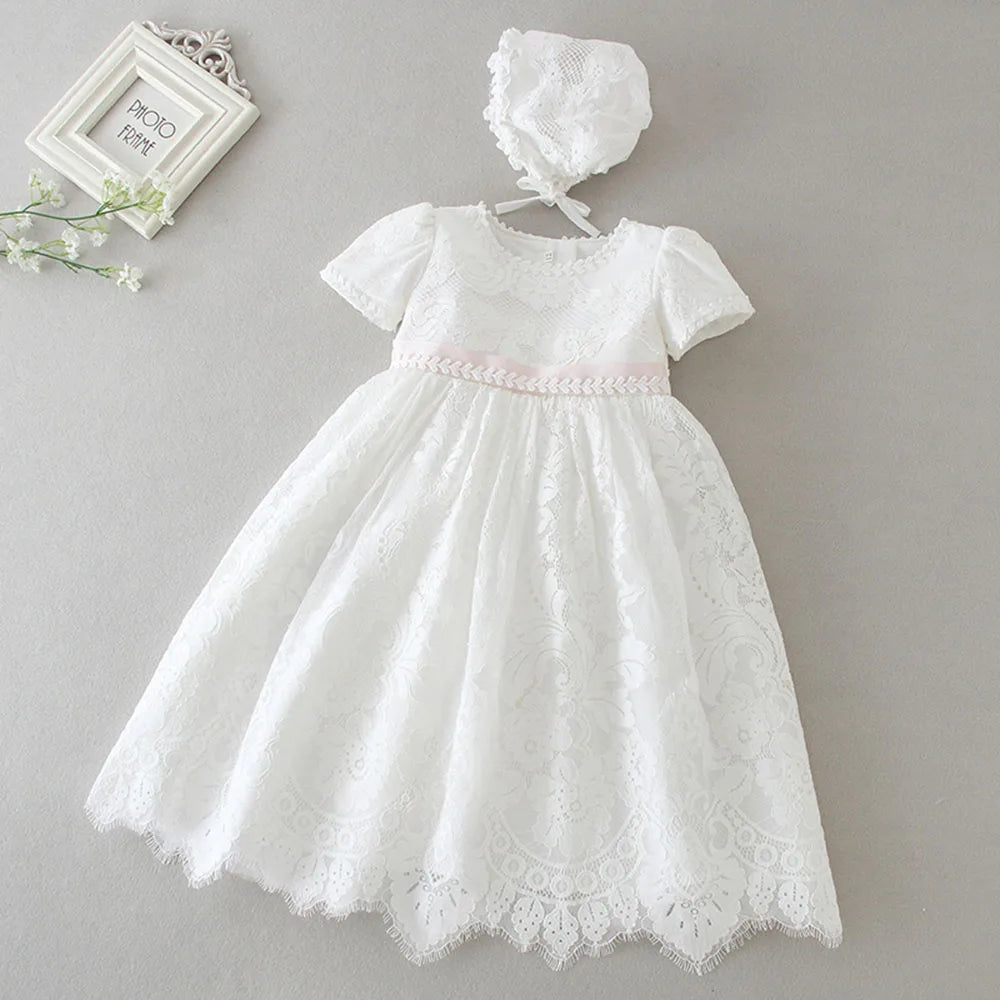 baby girl dresses embroidery pearl 1 year birthday dress wedding party christening baby girl clothes for 3-24 month