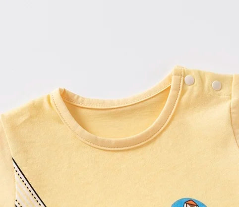 Newborn Jumpsuit, Baby Boxer Short-Sleeved Jumpsuit, Infant Jumpsuit, Cute Crawling Suit, Outing Clothes