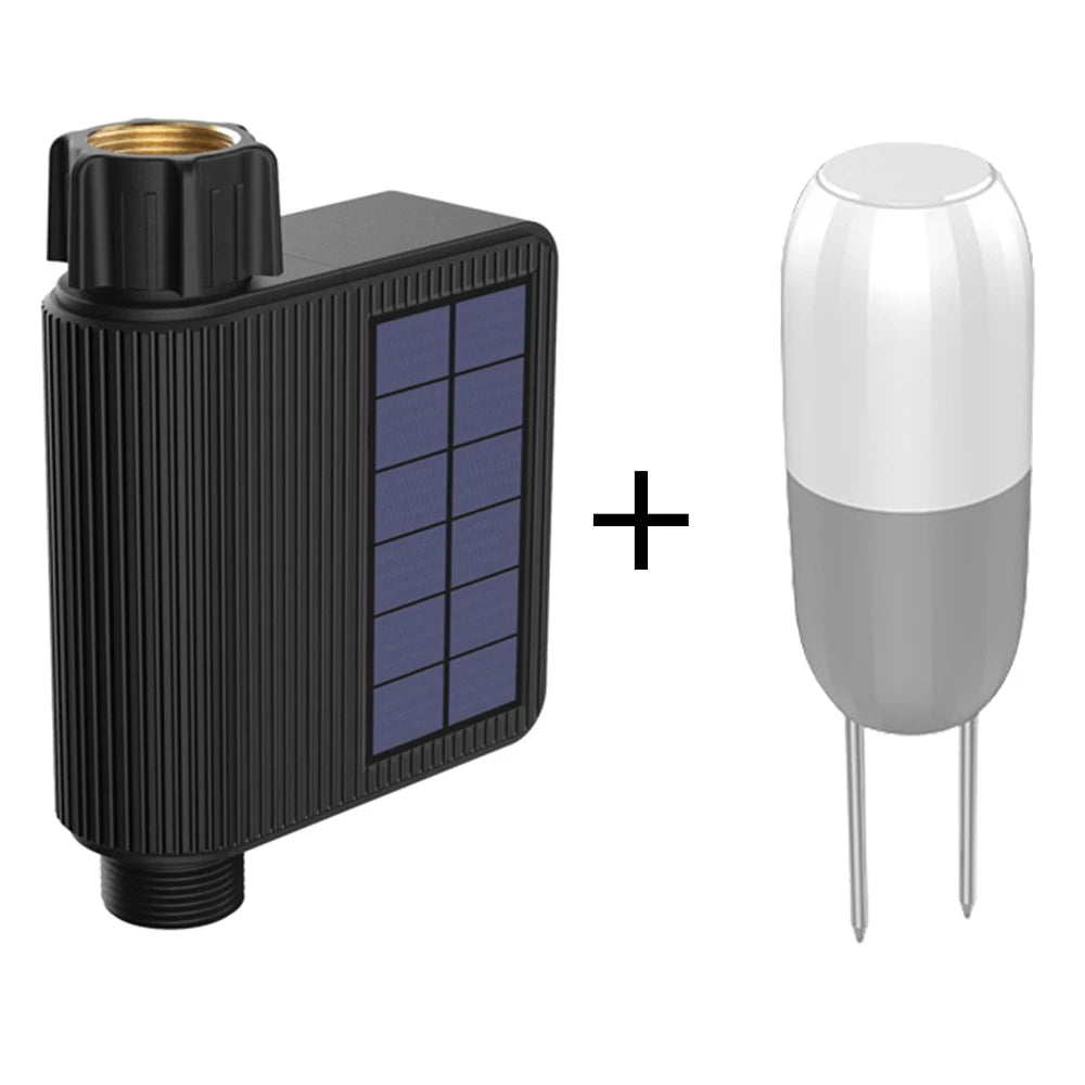 Tuya Smart Wifi Watering Timer Solar Energy Sprinkler Drip Irrigation System.