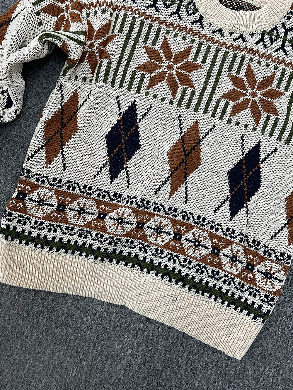 Japanese Style Knitted Sweater Couple Vintage Pullovers Causal Loose High Street Knitwears Men Jumpers Male Clothes