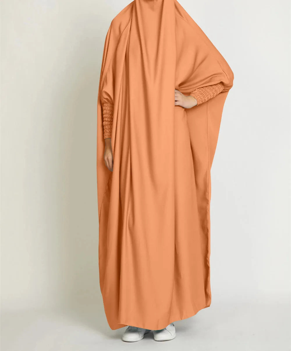 One Piece Jilbab Dress for Women Muslim Hooded Dress .