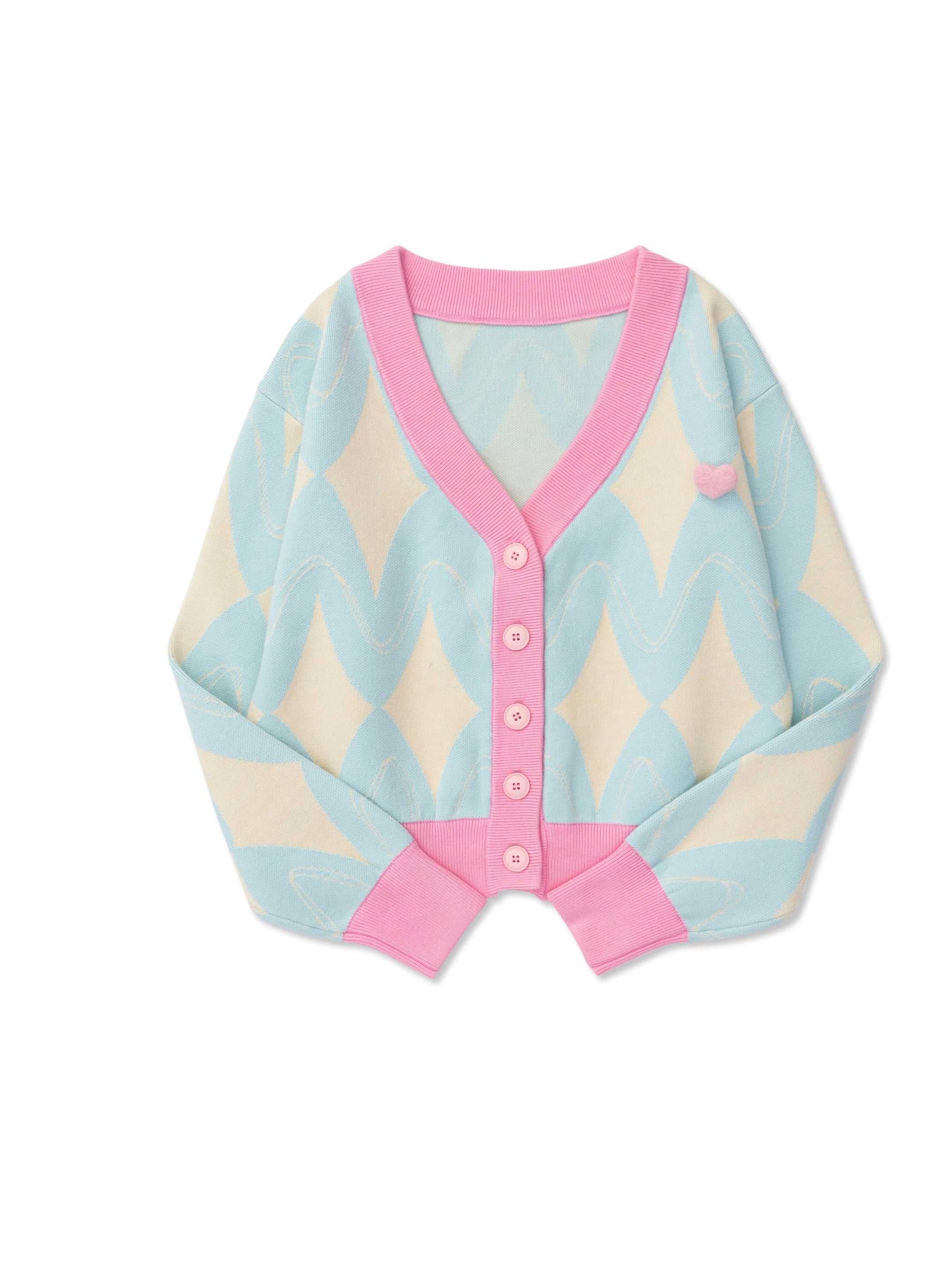 KOSAHIKI Women Cardigan Knitted Sweater Loose Single .