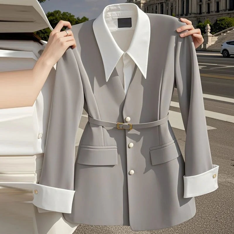 New Spring Autumn Fashion Women's Suit Jacket Niche Unique Chic.