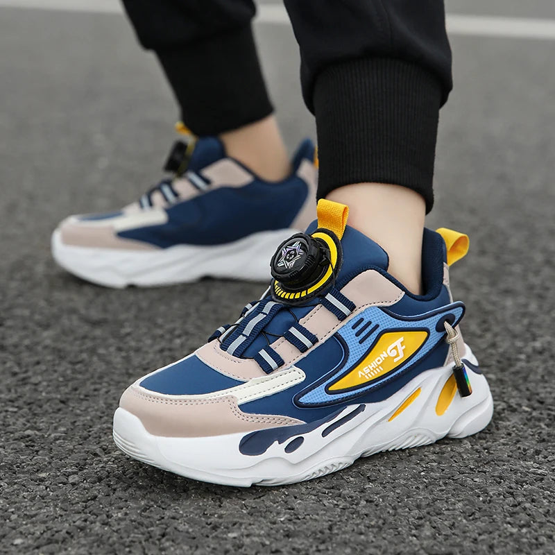 Summer Children Sneakers Breathable 5-16Years Boys' Running Shoes.