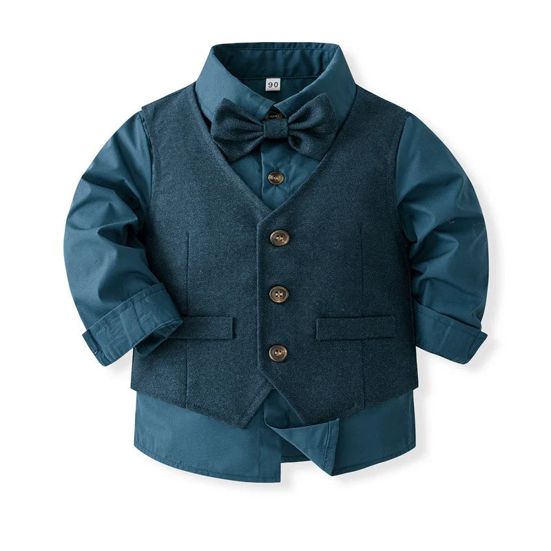 4Piece Spring Kids Clothes Boys Korean Outfit Set .