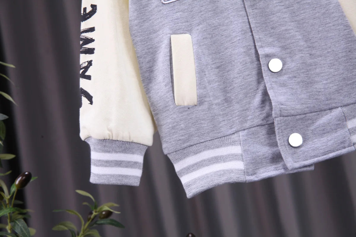 Baby Baseball Clothing Sets Boys Letter Cartoon Suit Spring.