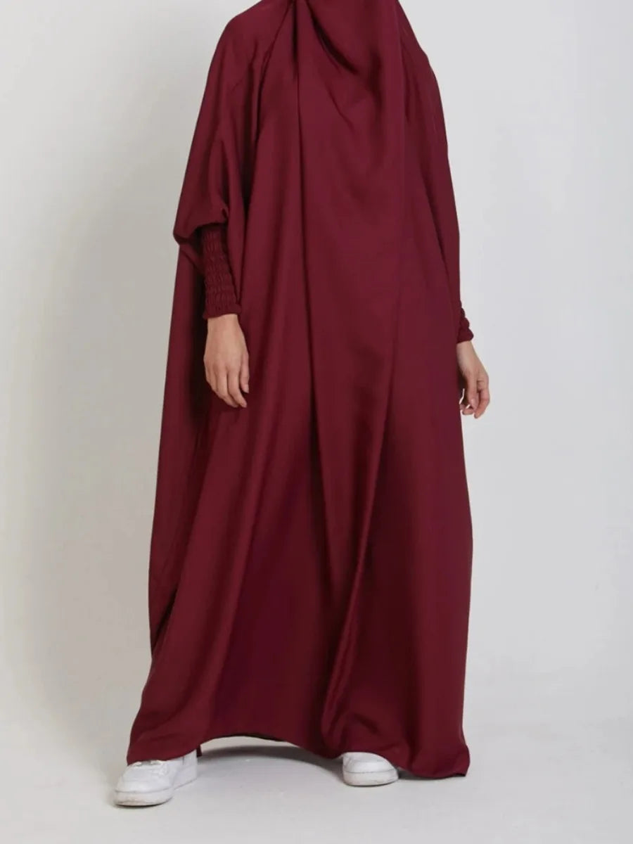 One Piece Jilbab Dress for Women Muslim Hooded Dress .