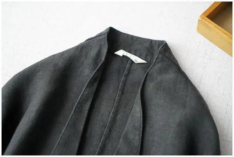 Nomikuma Causal Women Cotton Linen Blazer .