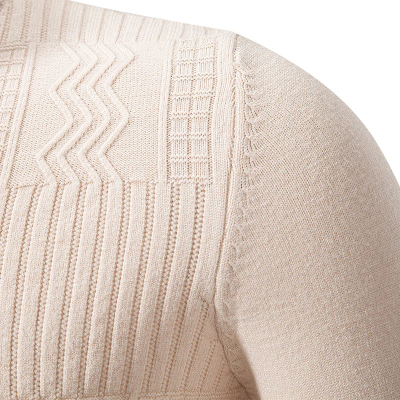 Autumn Men's Pullover Sweatwear Warm Solid Color Half Zipper Casual Sweater Slim V-neck Long Sleeve Men's Sweatshirts Winter Top