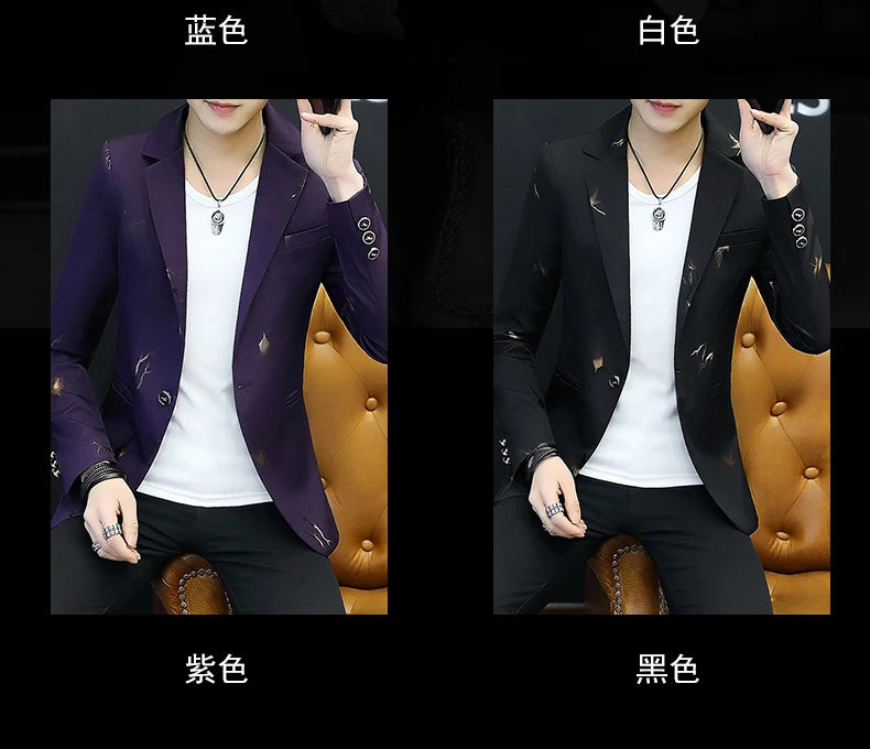 Top Quality Brand Casual Suit Jacket New thin Men .