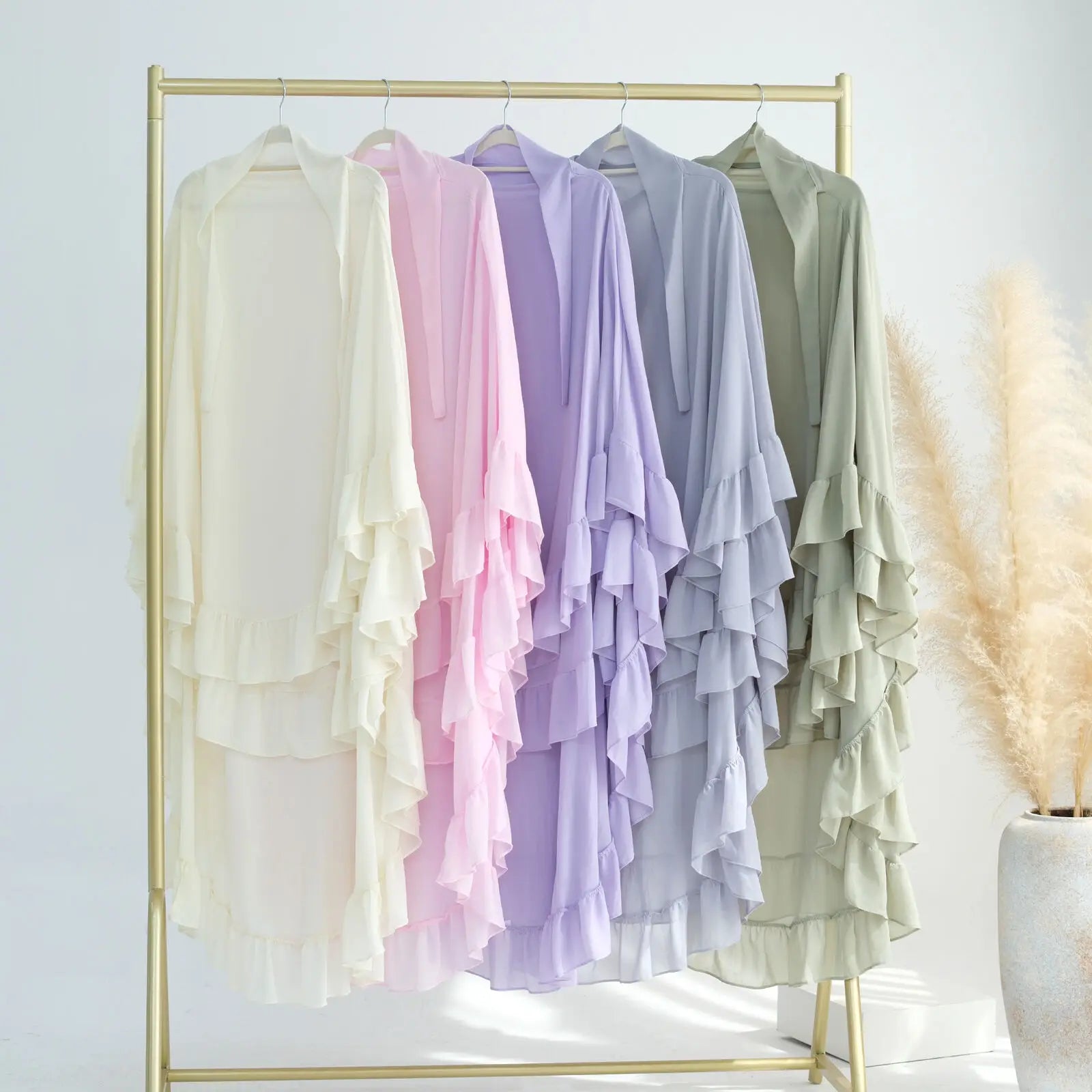 Islamic Long Khimar Ramadan Muslim Chiffon Hijab Women.