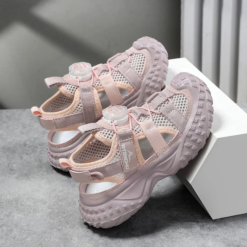 New Kids Sneakers Summer Hollow Refreshing Child Casual Shoes.