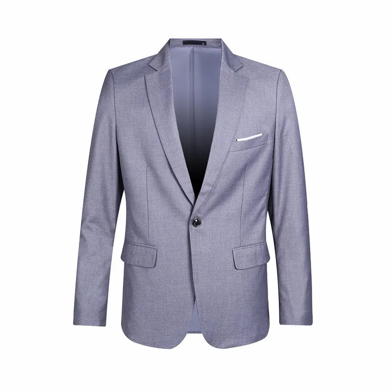 Blue Men Blazers Work Office  Men Tuxedos for Formal Occasions .