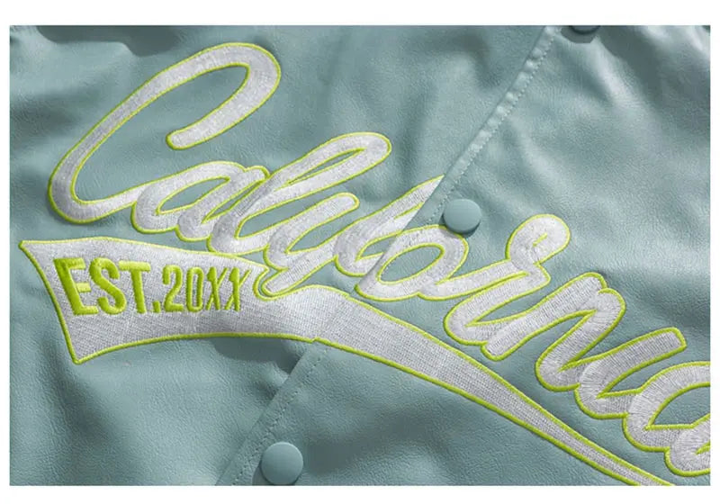 Embroidery Pilot Baseball Jacket Men Hip-Hop Streetwear .