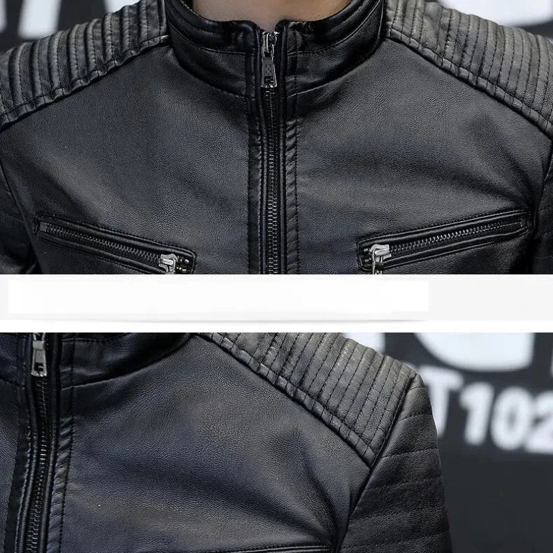 Half High Collar Jackets Solid Color Zipper Long Sleeve Cardigan .