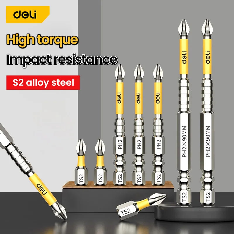 Non-slip PH2 Magnetic Batch Head Cross Screwdriver Hardness Drill Bit .