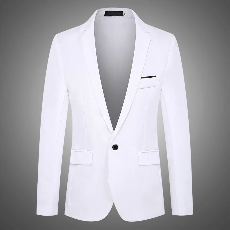 Blue Men Blazers Work Office  Men Tuxedos for Formal Occasions .