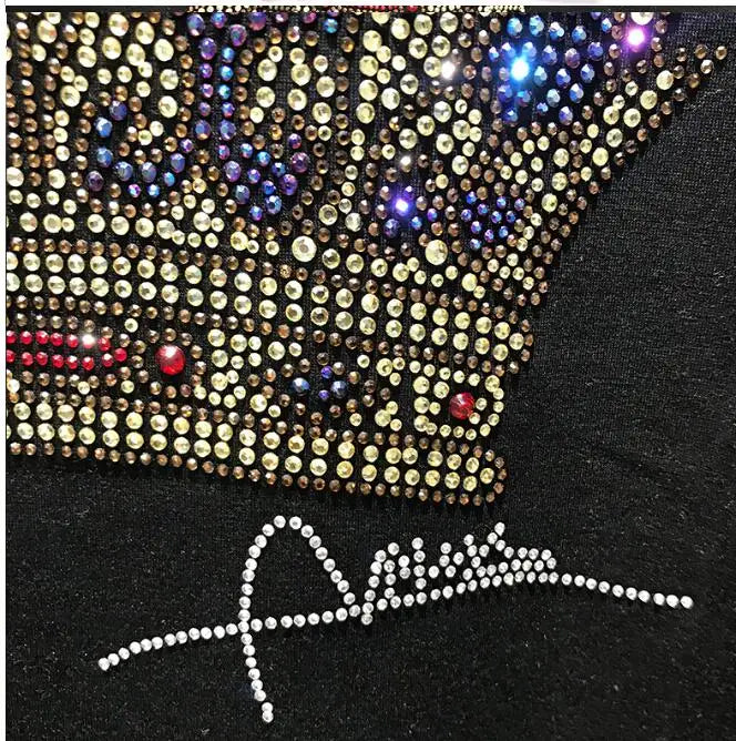 2024 Rhinestones outfit Men  style Fashion Casual Streetwear tracksuit  New men  brand designer