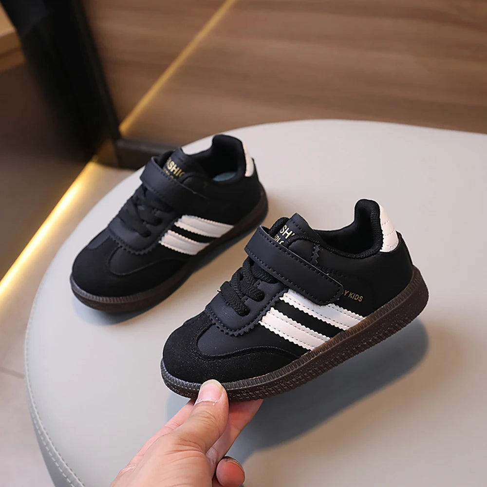Fashion Sport Shoes For Children PU Leather Ergonomics Kids .