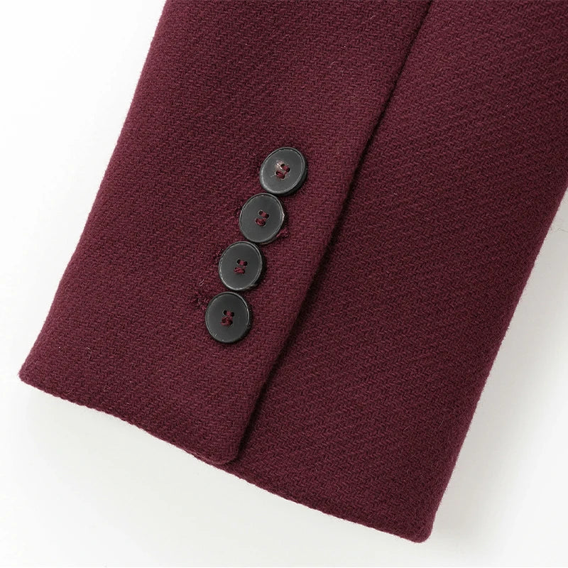 Faux Fur Long Jackets Women Casual Loose Lapel Double Breasted.