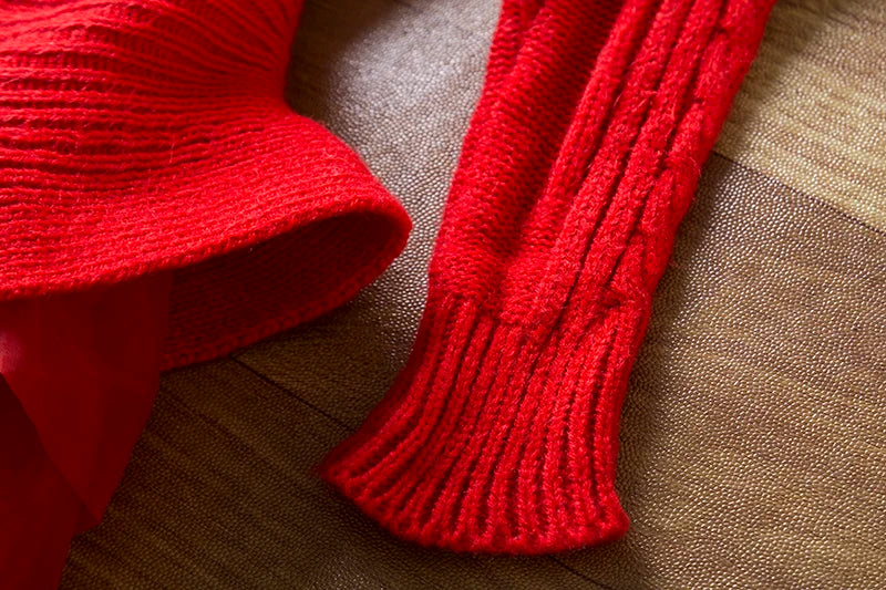 Knitted Sweater Girl's Dress for 3 to 8 Years Full Sleeve .