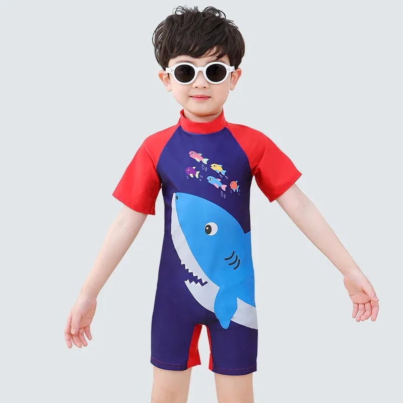 Kids Toddler Boys Swimsuit Long Sleeve  3 4 5 6 7 8 10 Years.