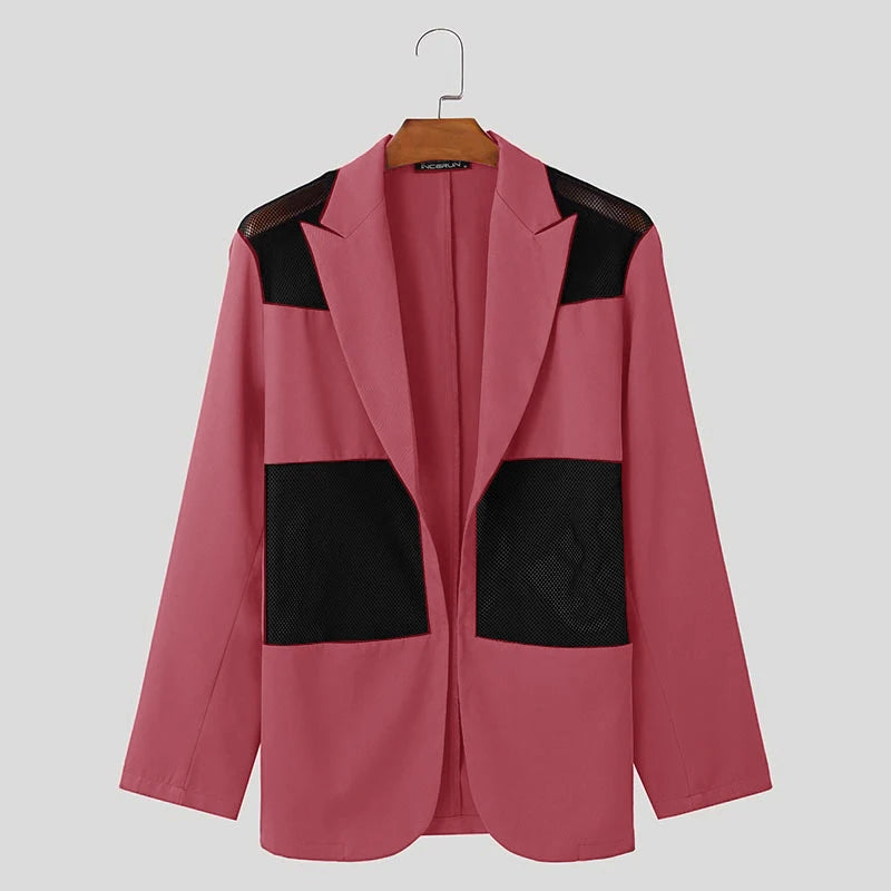 Fashion Male Long Sleeved Cardigan Blazers .