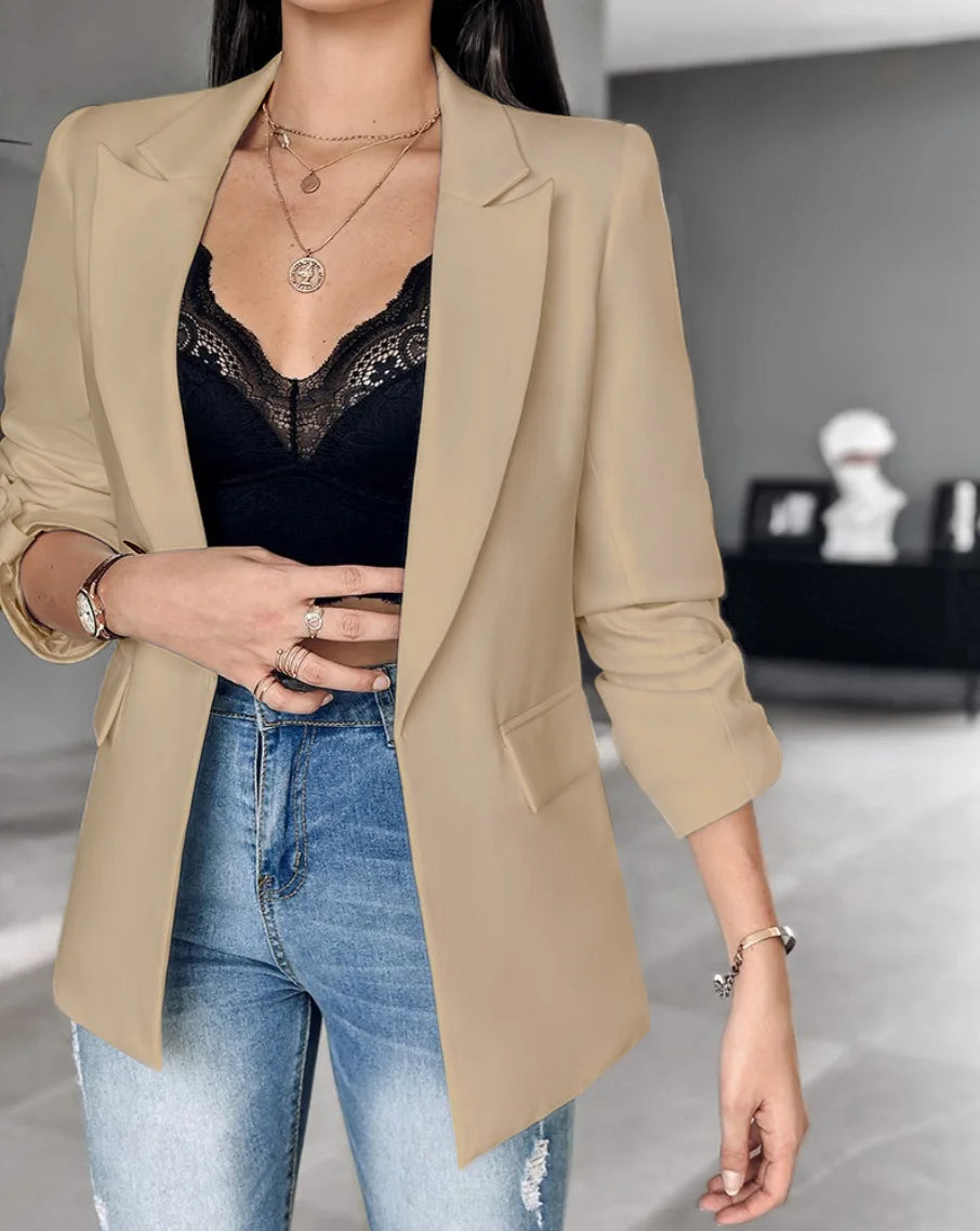 Womens Fall Lightweight Blazers Trendy Business Casual.