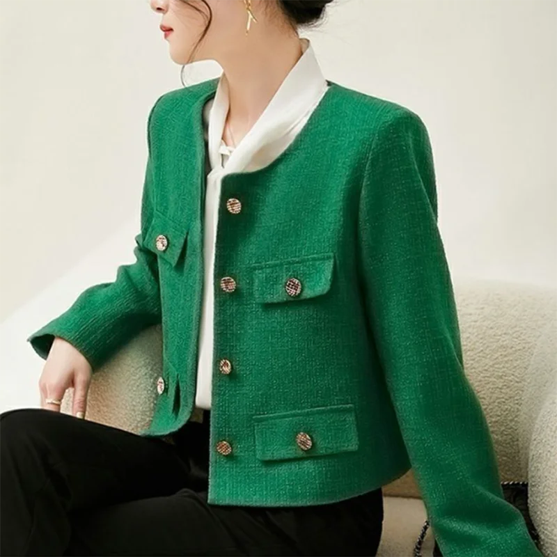 New Suit Female Coat Spring Autumn Fashion Korean Long Sleeve Slim Blazers.