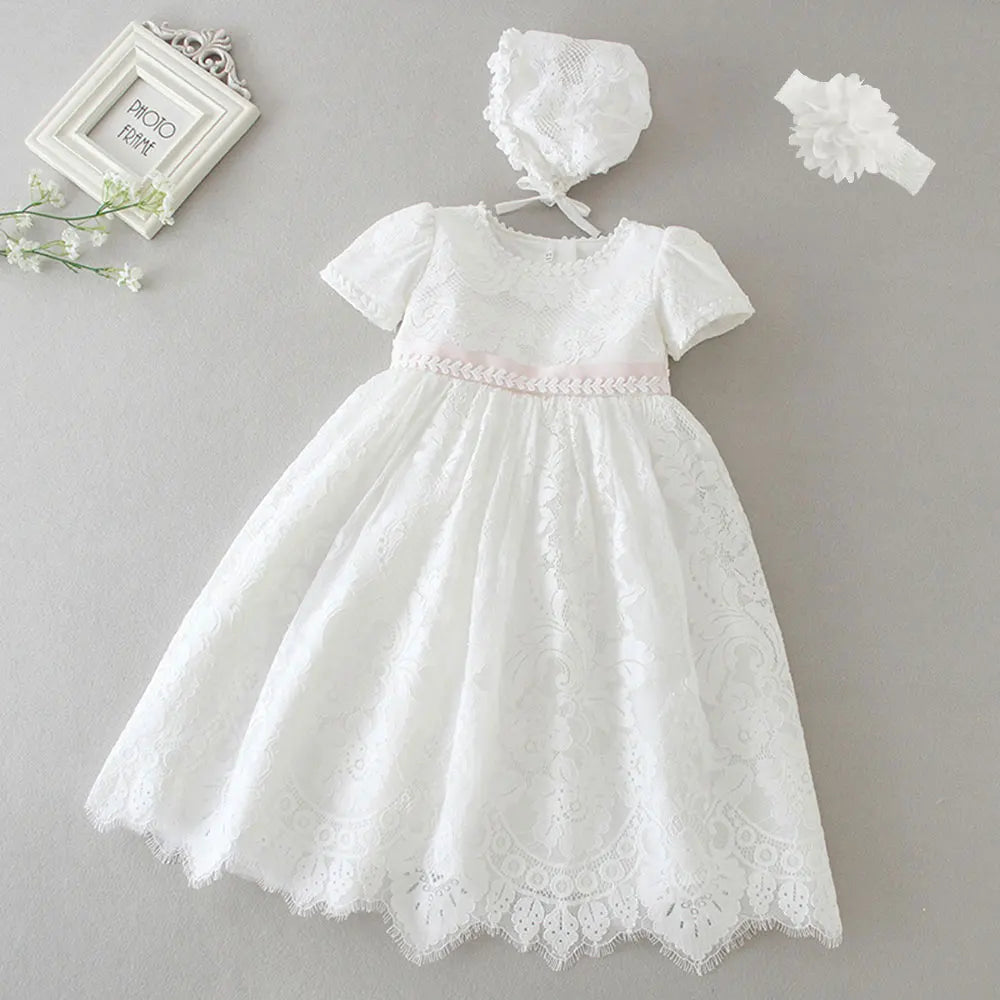 baby girl dresses embroidery pearl 1 year birthday dress wedding party christening baby girl clothes for 3-24 month