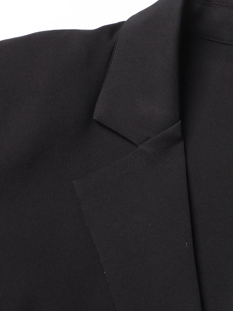 VGH Solid Hollow Out Casual Irregular Blazers For Women .