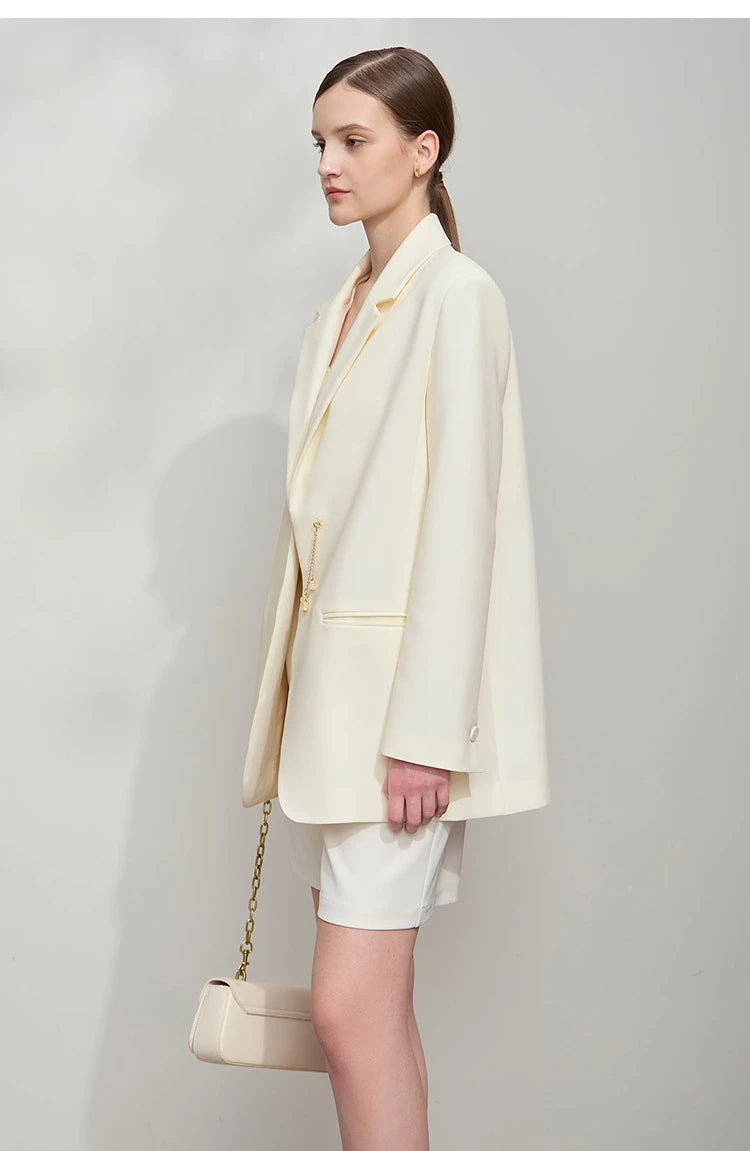 AMII Minimalist Blazer Women  Autumn New Office Lady .