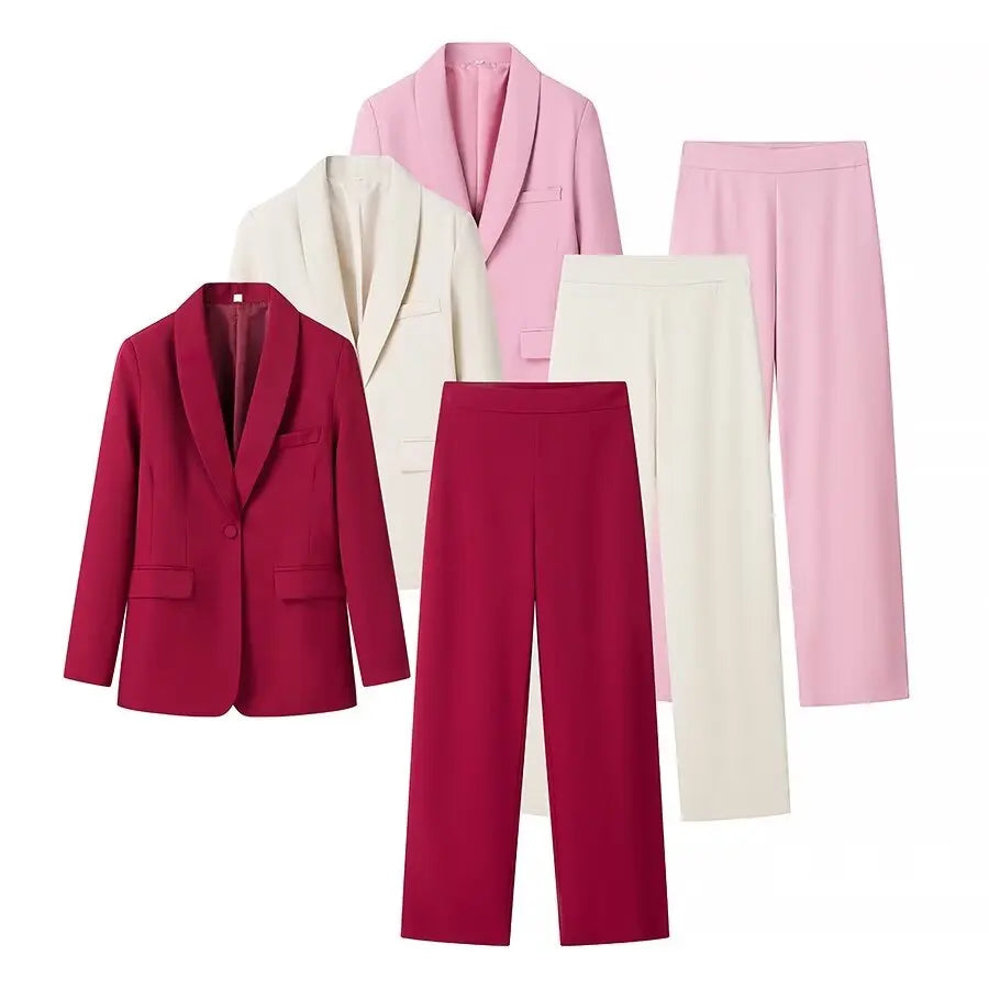 HH Autumn Women Fashion One Button Long Sleeves Pocket Decoration.