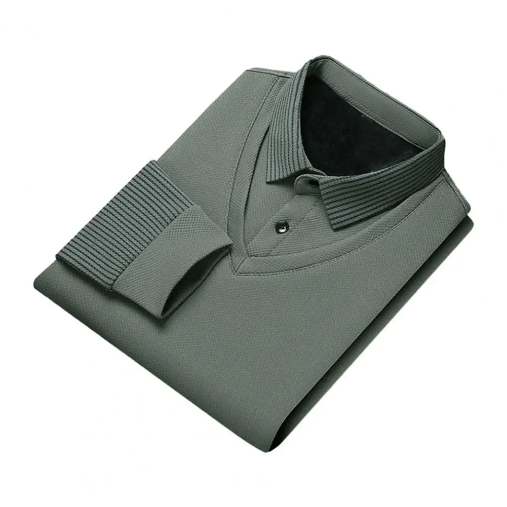 Shirt Collar Sweater Mid-aged Men's Formal Business Style .