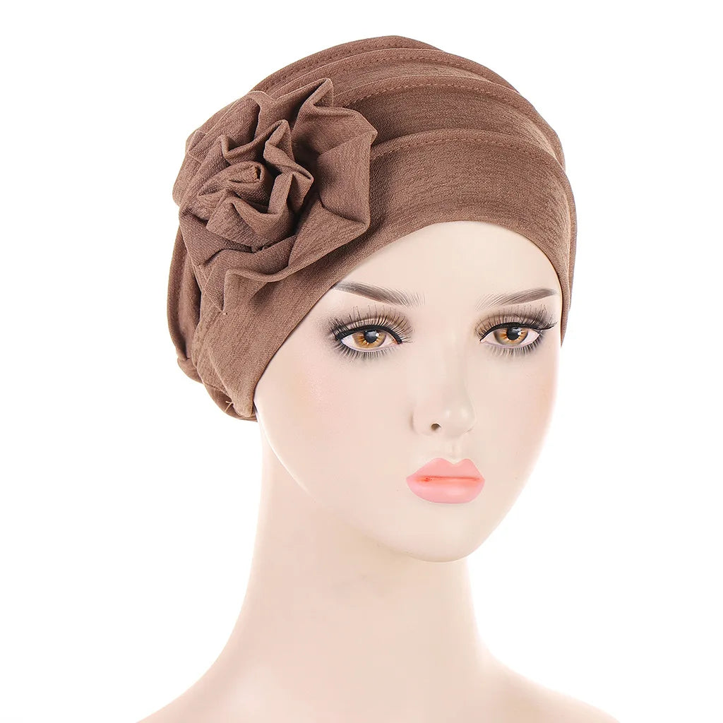 Trendy Crinkle Women's Hijab Solid Color Muslim Ladies .